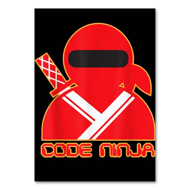 Numéro De Table Code Ninja Computer Coding Engineer Funny Lovers (Par défaut)