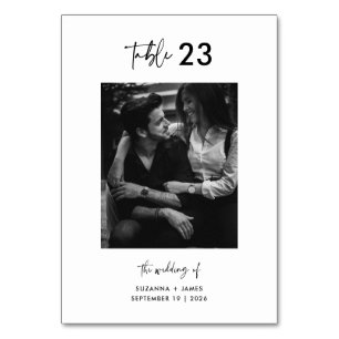 Numéro De Table Code QR de photo noir noir noir