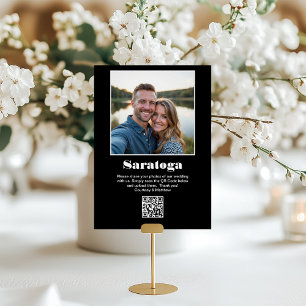 Numéro De Table Code QR du partage de photos de destination de voy