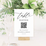 Numéro De Table Code QR Mariage rustique<br><div class="desc">Numéros de table de Mariage rustique avec code QR Signes de numéro de table</div>