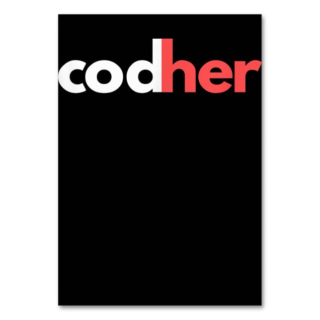 Numéro De Table Codher Girl Programmer Femmes Ingénieur de tige Am (Par défaut)