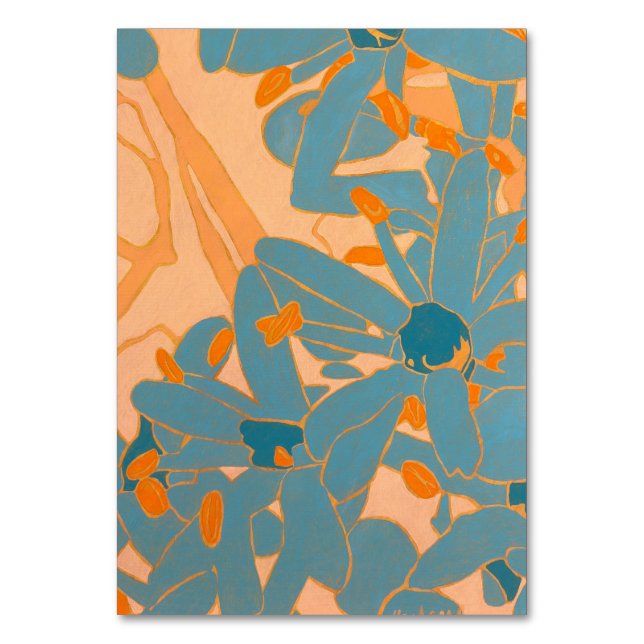 Numéro De Table Conception de feuille contemporaine en pêche  (Par défaut)