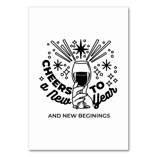 Numéro De Table Conception de la fête du Nouvel An (Par défaut)