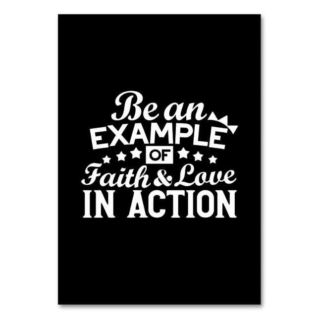 Numéro De Table Conception de la motivation chrétienne - Foi, Amou (Par défaut)