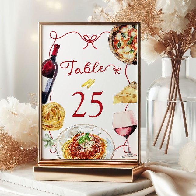 Numéro De Table Coquette Rouge C'est l'Amour (Créateur téléchargé)