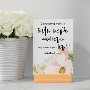 Numéro De Table Corinthiens Bible Verse Card