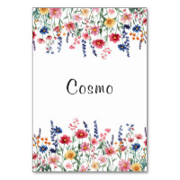 Numéro de table Cosmo fleur sauvage