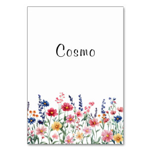 Numéro de table Cosmo fleur sauvage