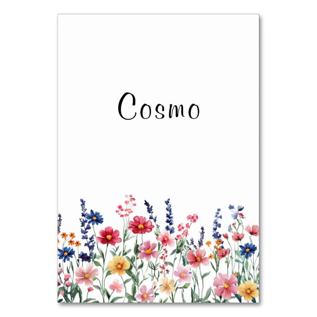 Numéro de table Cosmo fleur sauvage (Par défaut)