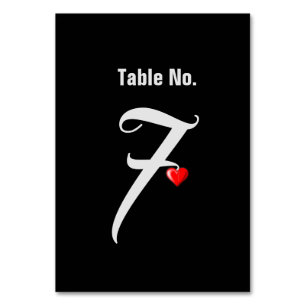 Numéro De Table Costume Smoking & Silhouette de Mariée Mariage