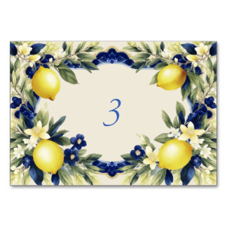 Numéro De Table Côte Amalfitaine Céramique Italienne Mariage
