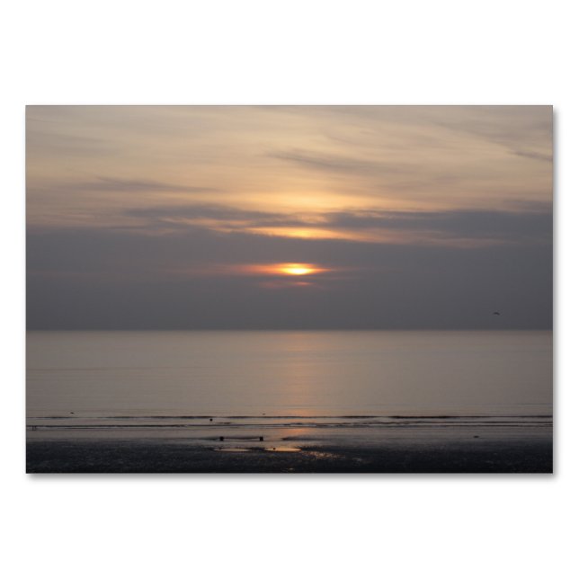 Numéro De Table Coucher de soleil à Blackpool (Devant)