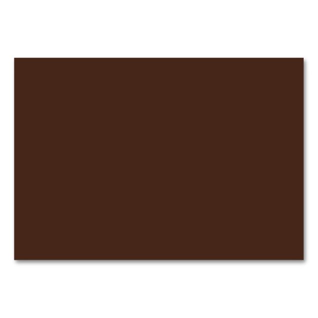 Numéro De Table Couleur bronze d'automne (Devant)