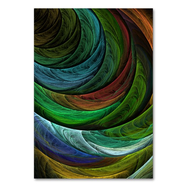 Numéro De Table Couleur Gloire Moderne Art Abstrait Motif Élégant (Par défaut)