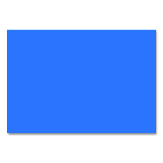 Numéro De Table couleur profonde bleu électrique (Devant)