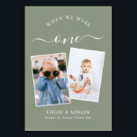 Numéro De Table Couple Photo Mariage Moderne à Travers les Années<br><div class="desc">Révisez et amusez-vous avec les numéros de table de votre réception de mariage - Ces numéros de table élégants et simples vous donnent la possibilité d'inclure une photographie de la mariée et du marié au même âge que le numéro de table, le nom de la mariée et du marié et...</div>