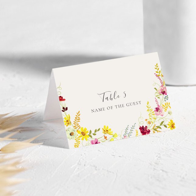 Numéro De Table Couronne de mariage avec orchidée fleur sauvage vi (Créateur téléchargé)