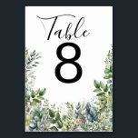 Numéro De Table Create Your Own wedding eucalyptus<br><div class="desc">This design is minimalist style which can be easily updated with your photo and text. If you need any help please contact me using the massage button below and I will be happy to help.</div>