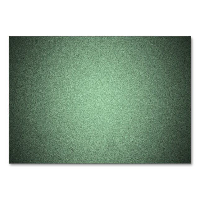 Numéro De Table Créer votre propre - Texture ombrée - Vert (Devant)