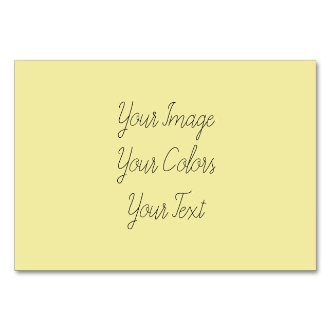 Numéro De Table Créez votre propre (Devant)