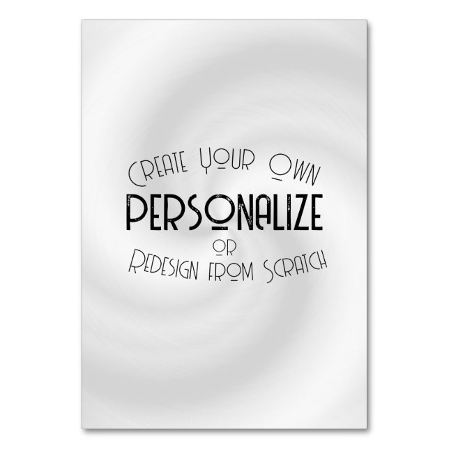 Numéro De Table Créez votre propre conception personnalisée (Par défaut)