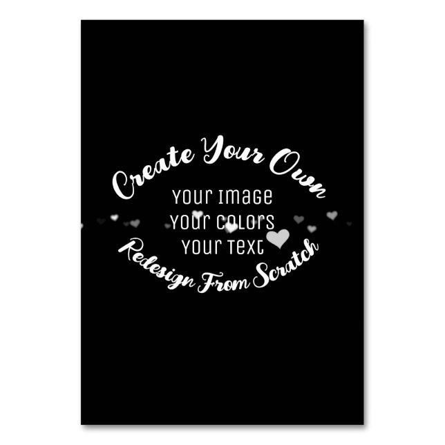 Numéro De Table Créez votre propre image personnalisée (Par défaut)