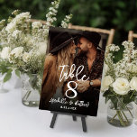Numéro De Table Créez votre propre panneau de table de cadeau de m<br><div class="desc">Panneau de numéro de table de mariage avec photo personnalisée.</div>