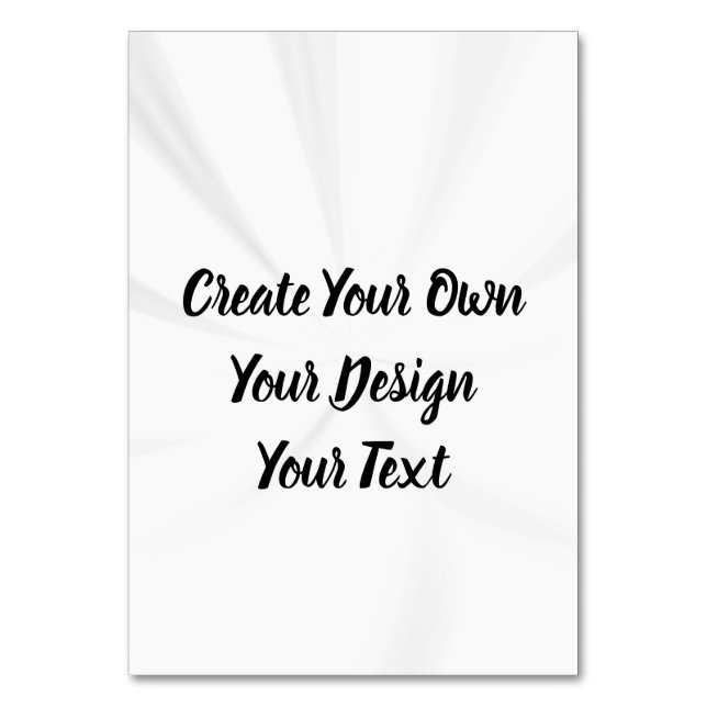 Numéro De Table Créez votre propre personnalisation (Par défaut)