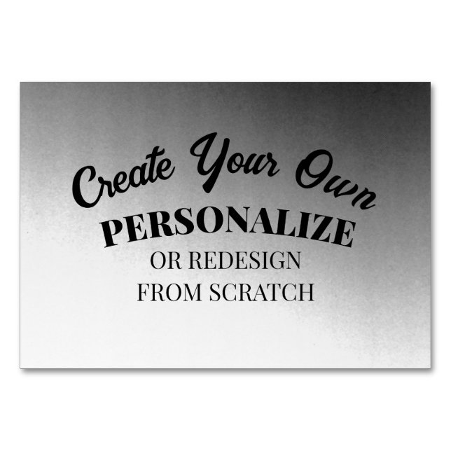 Numéro De Table Créez votre propre personnalisation (Devant)