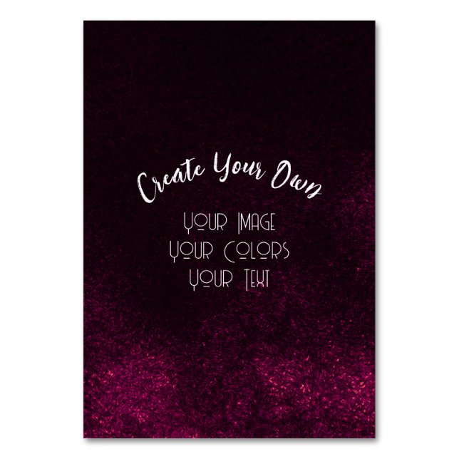 Numéro De Table Créez votre propre personnalisation (Par défaut)