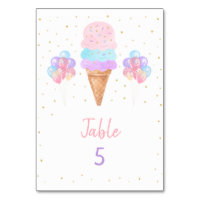 Crème de glace arc-en-ciel Or rose Anniversaire