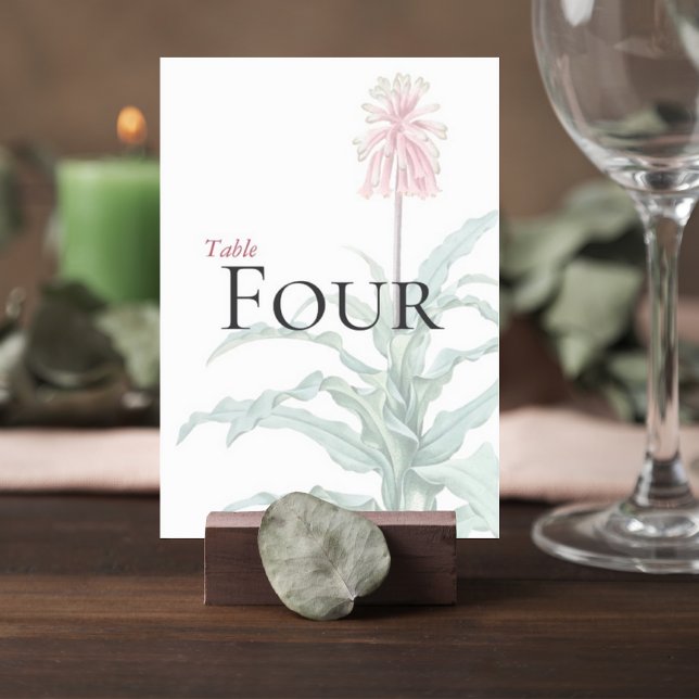 Numéro De Table Custom Botanical Wedding Table Number (Créateur téléchargé)