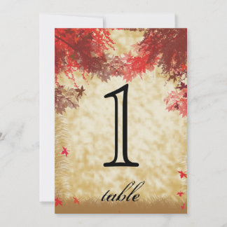 Numéro de table d'anniversaire de mariage Rouge Bo