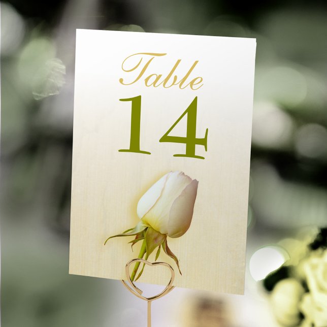 Numéro de table de bourgeon blanc mariage rose sim (Créateur téléchargé)