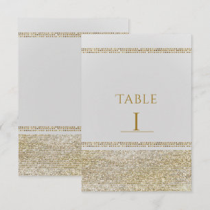 Numéro de table de fête Glam Chic or étincelant et