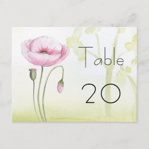 Numéro de table de jardin Carte postale