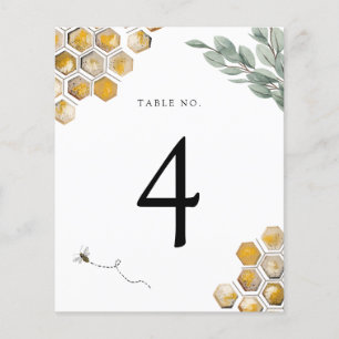 Numéro de table de la douche d'abeille et d'eucaly