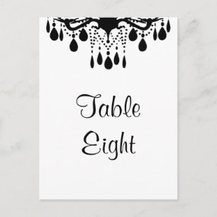 Numéro de table de la grande salle de bal (blanc)