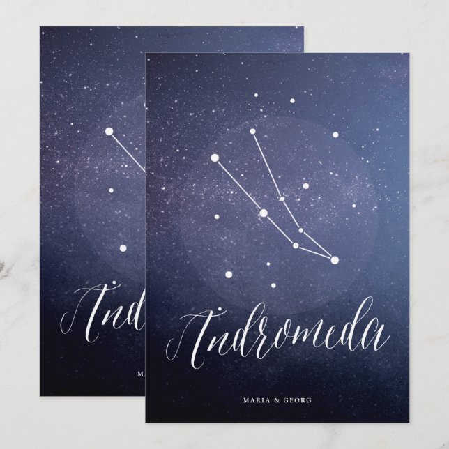 Numéro de table de l'étoile de constellation Andro (Devant / Derrière)