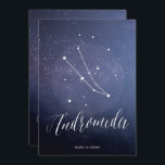 Numéro de table de l'étoile de constellation Andro<br><div class="desc">Constellation Starry Night Celestia Star Mariage Numéros de table Noms Cartes - Andromeda Constellation Galaxy, Astronomie, Space Mariage Cartes de table Merci! Soumya *COPYRIGHT NOTICE* © Les invitations de Soumya | Soumya S. Mohanty | Tous droits réservés. www.soumyasdesigns.com L'imitation, la modification ou les oeuvres dérivées (articles correspondants) de ce design...</div>
