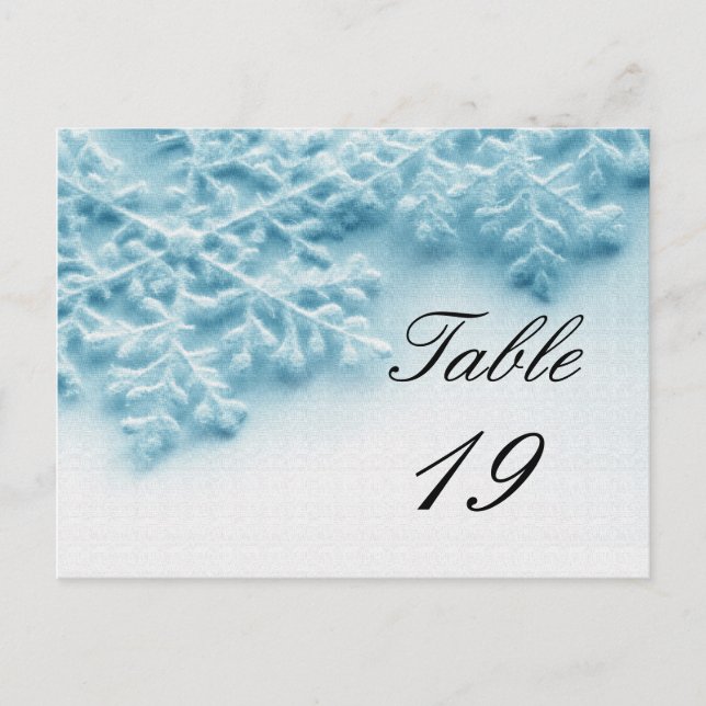Numéro de table de l'événement de Noël (Devant)
