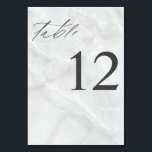 Numéro de table de marbre<br><div class="desc">Habillez vos tables de mariage ou de fête avec votre carte de numéro de table de marbre floral.</div>