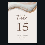 Numéro de table de marbre de pierre d'âge<br><div class="desc">Conçu pour se coordonner avec notre collection Natural Marble Agate, ce numéro de tableau personnalisable assorti présente une texture magnifique marbre agate en couleur naturelle associée au texte contemporain. Pour une personnalisation plus avancée de cette conception, par exemple la modification de la disposition, de la police ou de la taille...</div>