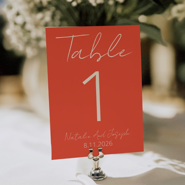 Numéro de table de mariage amusant et fantaisiste  (Créateur téléchargé)