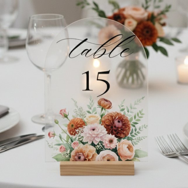 Numéro de table de mariage aux fleurs de sauge ora (Créateur téléchargé)