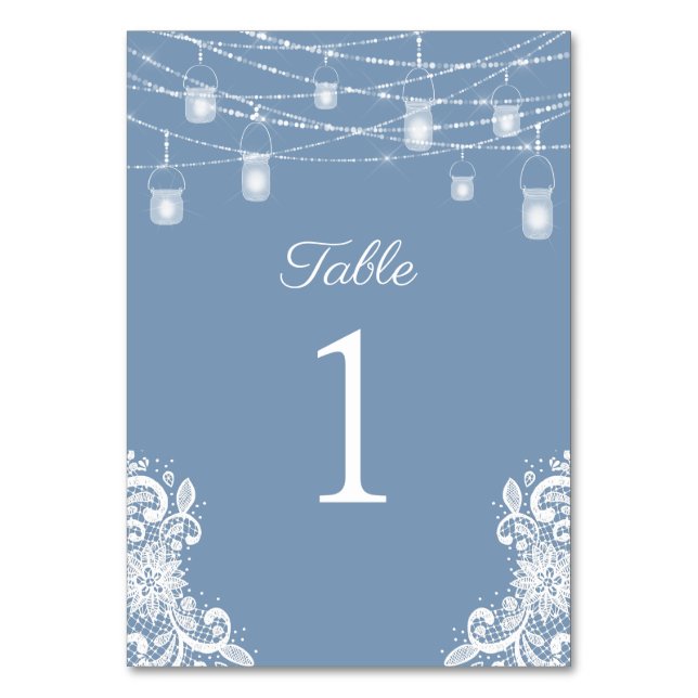 Numéro de table de mariage aux lumières bleues pou (Par défaut)