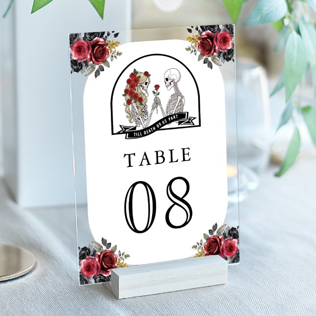 Numéro de table de mariage aux roses de couple de  (Créateur téléchargé)