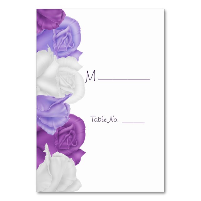 Numéro de table de mariage avec roses anciennes ch (Par défaut)