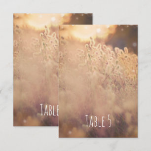 Numéro de table de mariage champêtre rustique cham