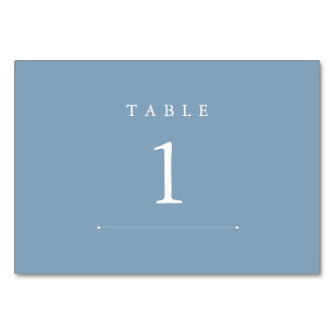 Numéro de table de mariage coloré Glacier Lake
